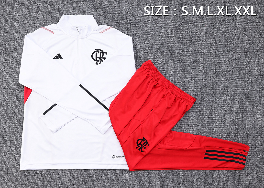 Fato de Treino Flamengo Manga Longa 2026/27 — Branco 2