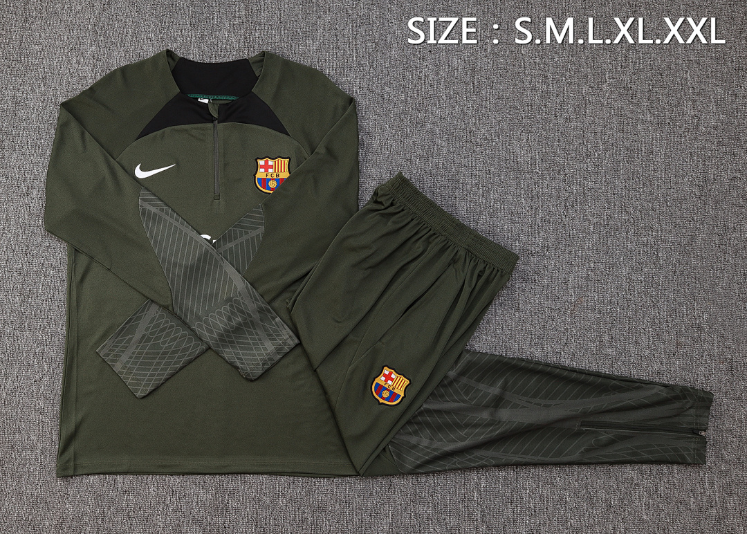 Fato de Treino Barcelona Manga Longa 2026/27 — Verde Escuro 2