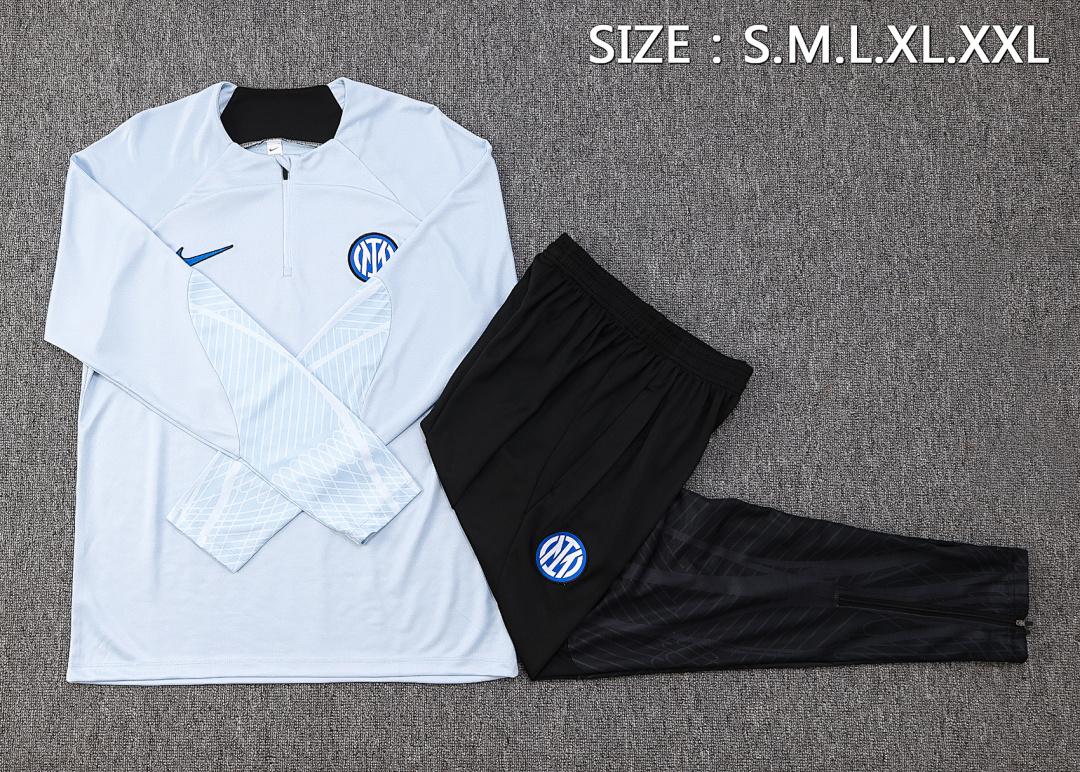 Fato de Treino Inter Milan Manga Longa 2026/27 — Cinza Claro 2