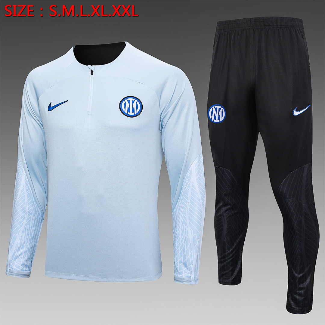 Fato de Treino Inter Milan Manga Longa 2026/27 — Cinza Claro 1