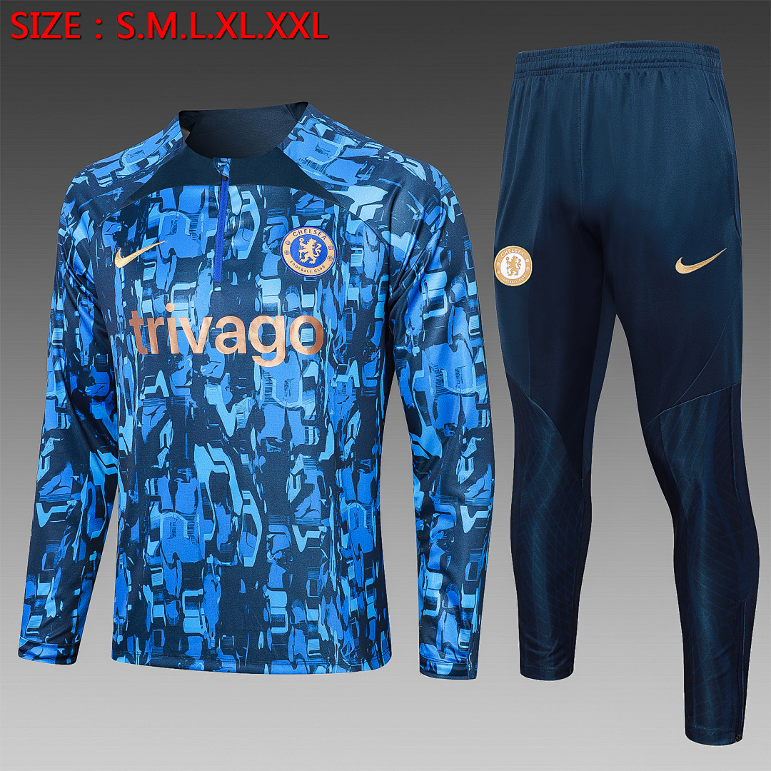 Fato de Treino Chelsea Manga Longa 2026/27 — Azul Colorido 1