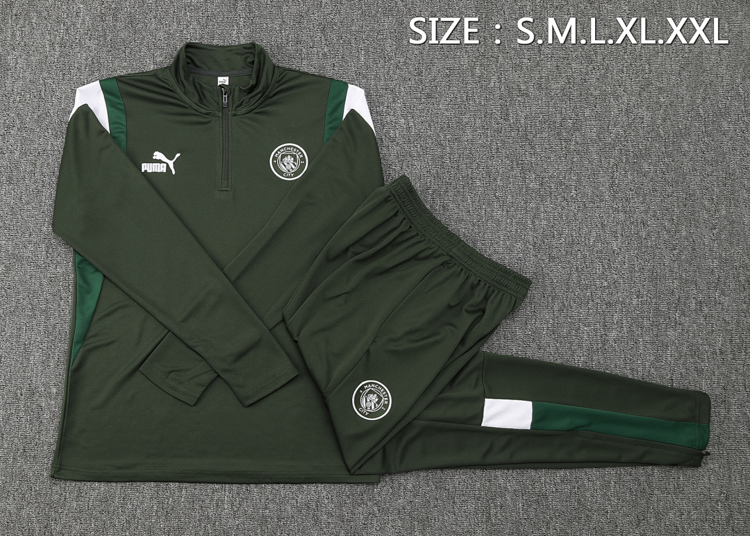 Fato de Treino Manchester City Manga Longa 2026/27 — Verde Escuro 2