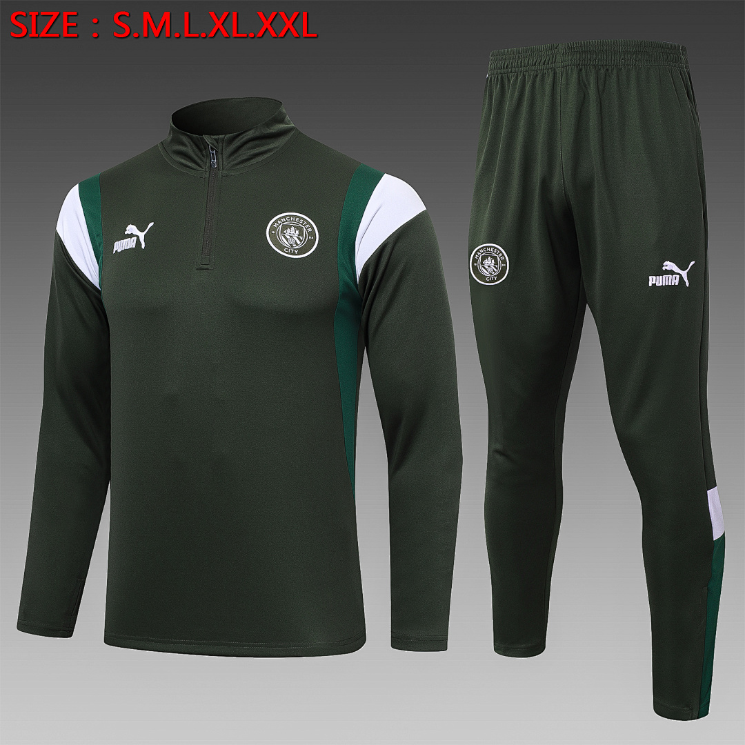 Fato de Treino Manchester City Manga Longa 2026/27 — Verde Escuro 1