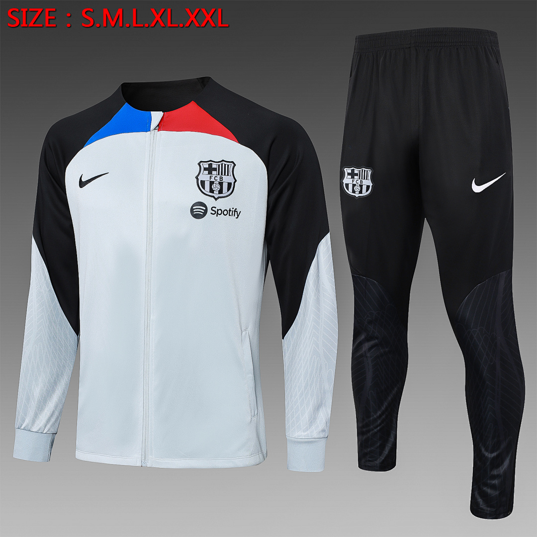 Casaco Barcelona 2026/27 — Cinza Claro 1