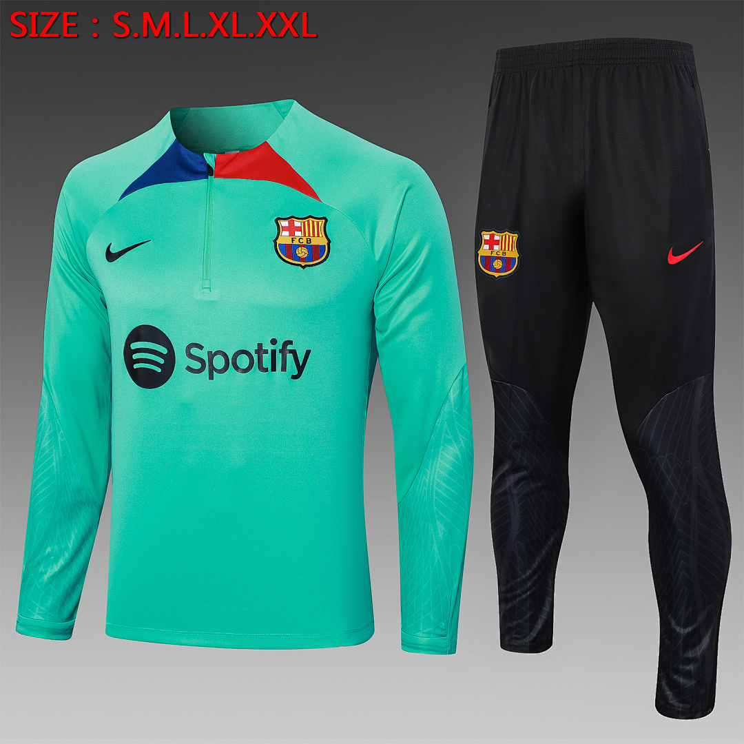 Fato de Treino Barcelona Manga Longa 2026/27 — Verde Claro 1