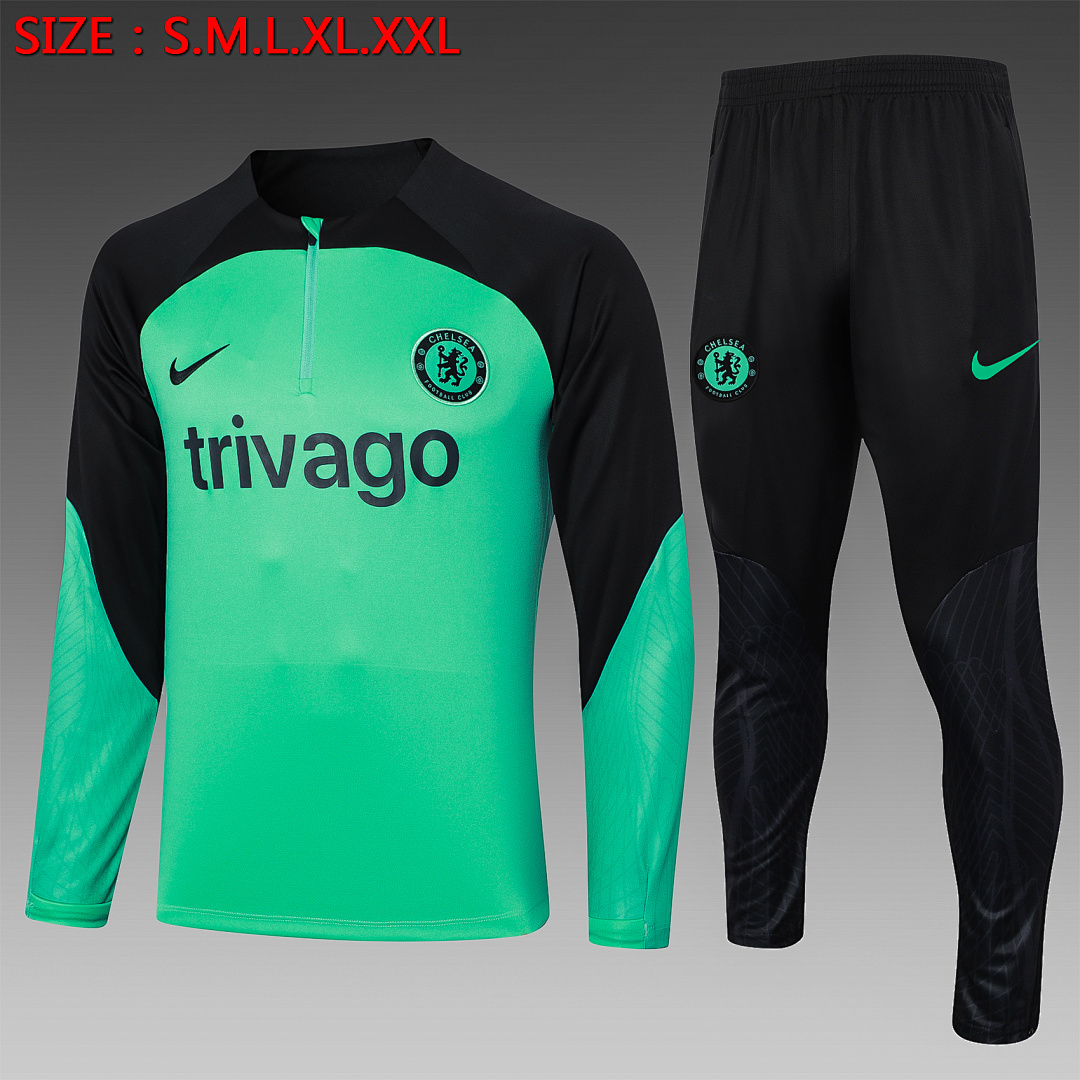 Fato de Treino Chelsea Manga Longa 2026/27 — Verde Claro 1