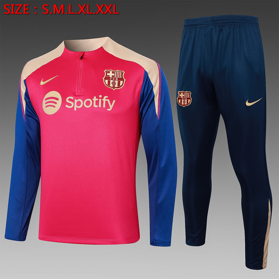 Fato de Treino Barcelona Manga Longa 2026/27 — Vermelho 1