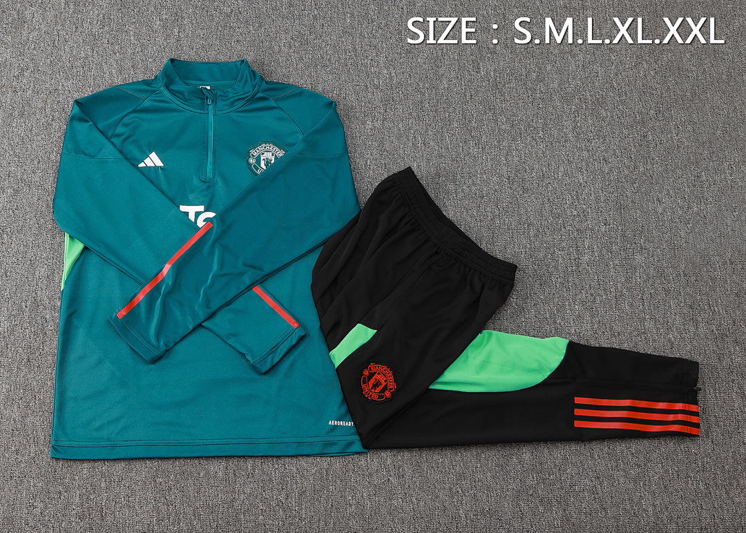 Fato de Treino Manchester United Manga Longa 2026/27 — Verde Escuro 2