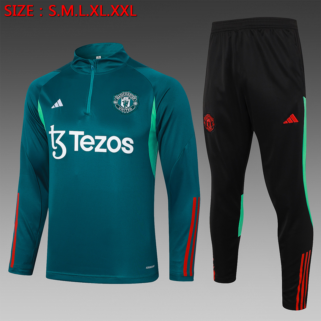 Fato de Treino Manchester United Manga Longa 2026/27 — Verde Escuro 1