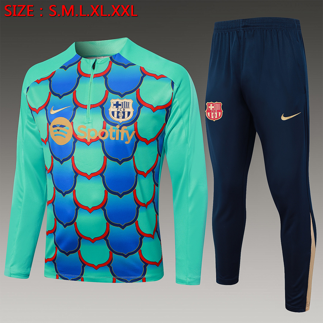 Fato de Treino Barcelona Manga Longa 2026/27 — Verde 1