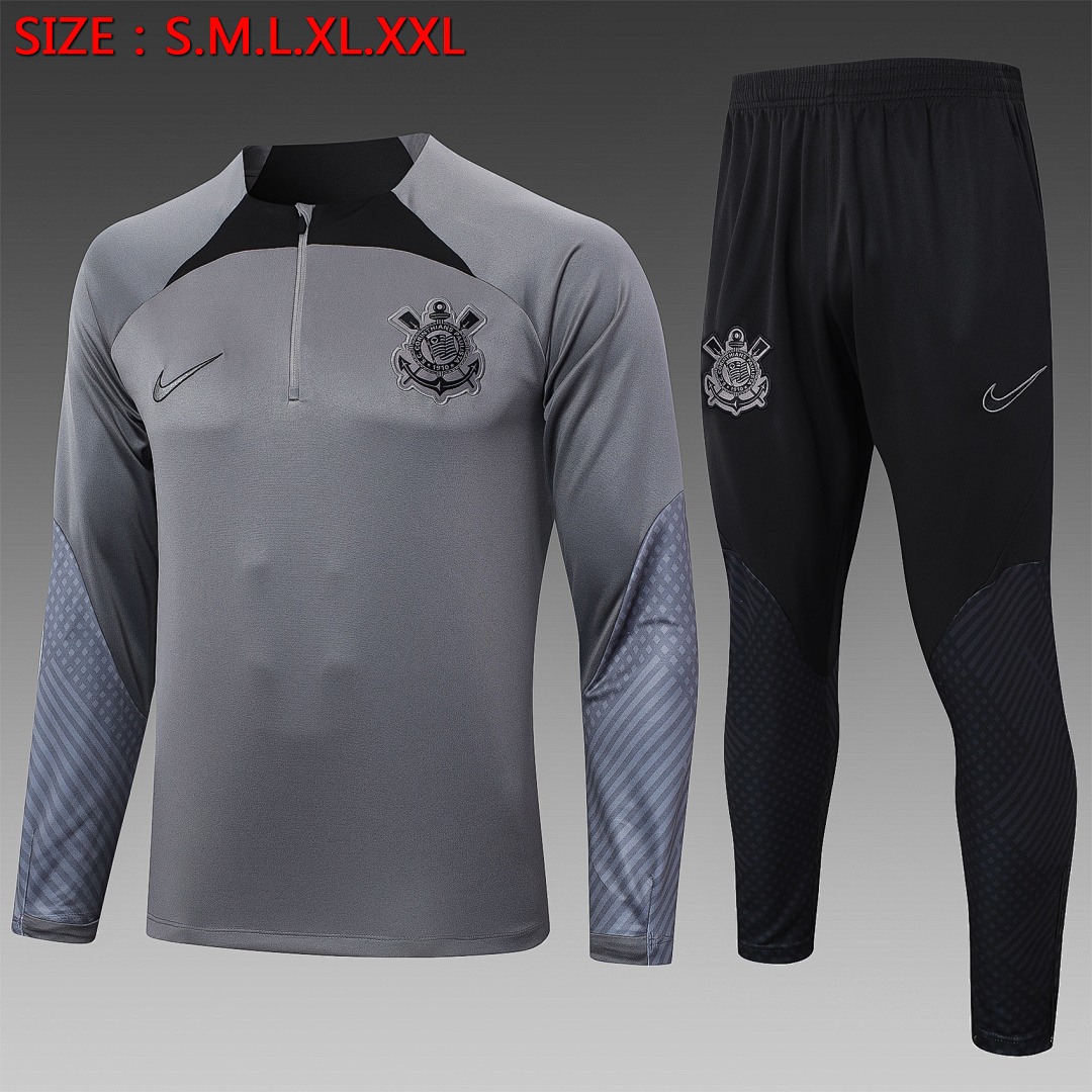 Fato de Treino Corinthians Manga Longa 2026/27 — Cinza 1