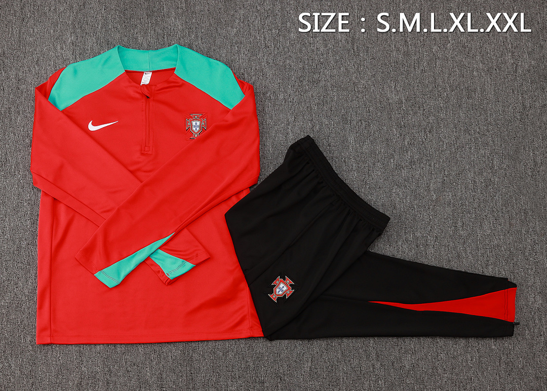 Fato de Treino Seleção de Portugal Manga Longa 2026/27 — Vermelho 9