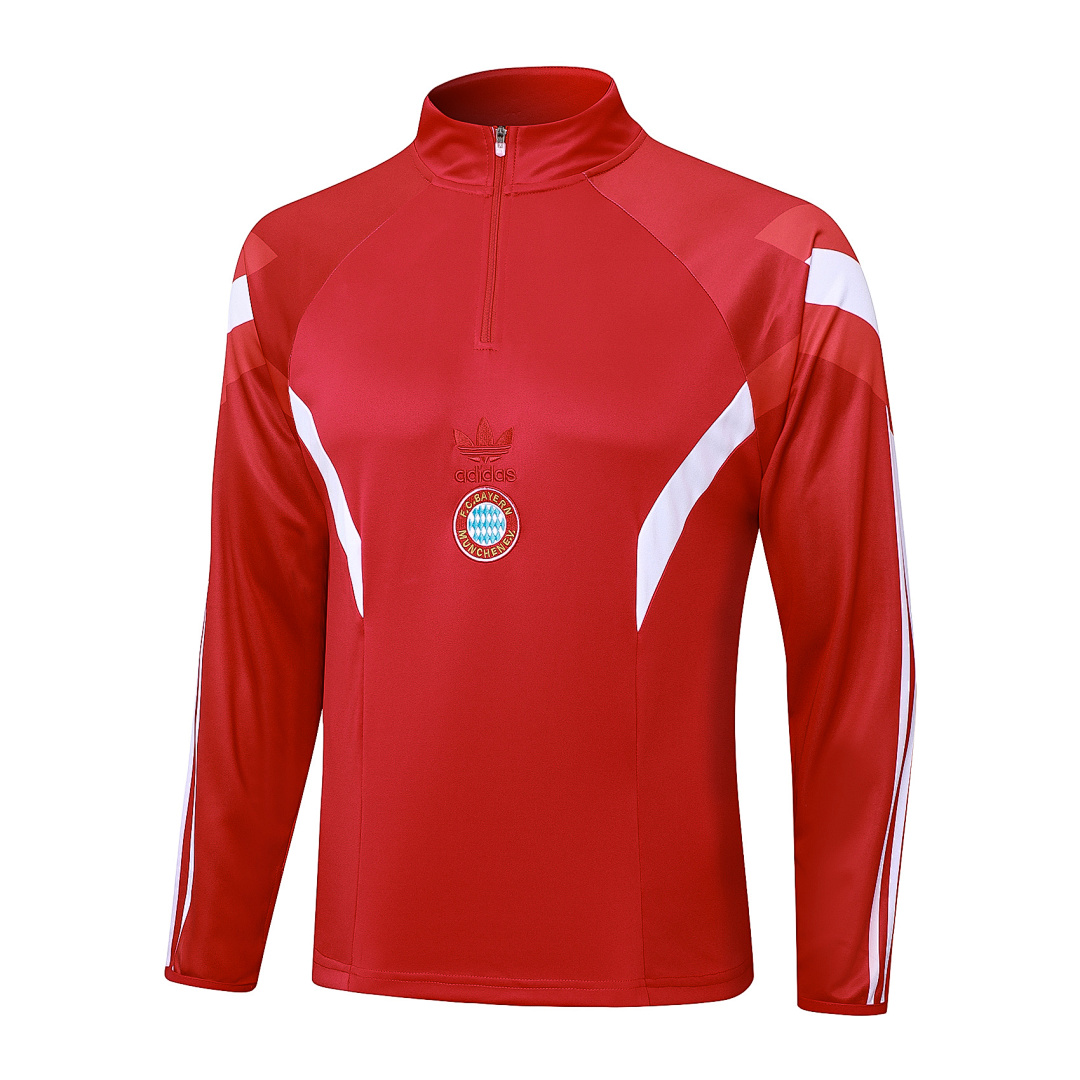 Fato de Treino Bayern Munich Manga Longa 2026/27 — Vermelho 7