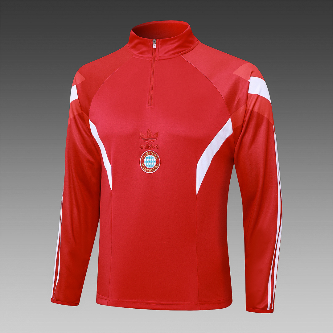 Fato de Treino Bayern Munich Manga Longa 2026/27 — Vermelho 8