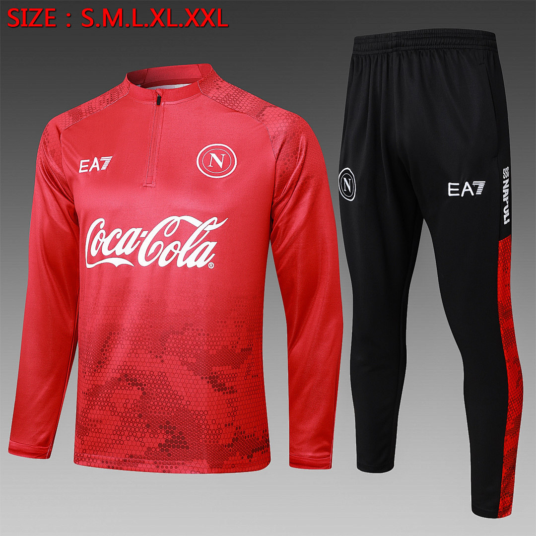 Fato de Treino Napoli Manga Longa 2026/27 — Vermelho 1