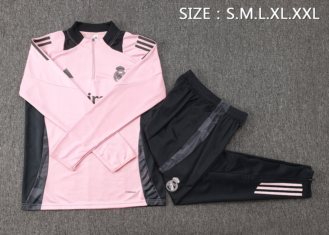 Fato de Treino Real Madrid Manga Longa 2026/27 — Rosa 2
