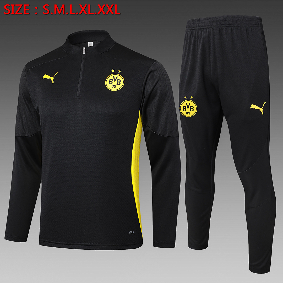 Fato de Treino Borussia Dortmund Manga Longa 2026/27 — Preto 1