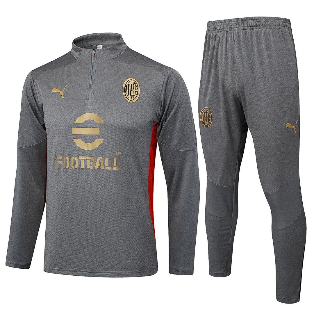 Fato de Treino AC Milan Manga Longa 2026/27 — Cinza 10
