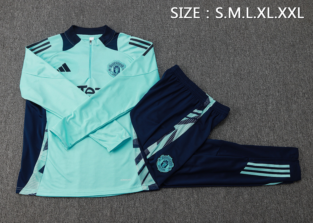 Fato de Treino Manchester United Manga Longa 2026/27 — Verde 2
