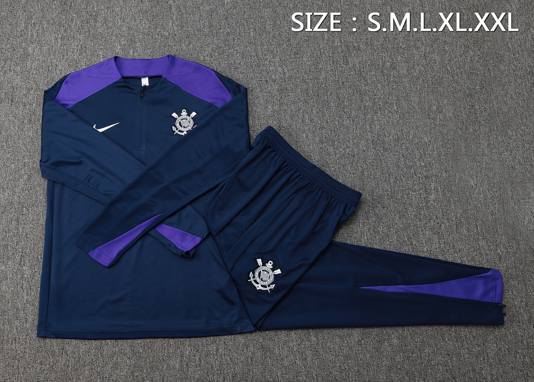 Fato de Treino Corinthians Manga Longa 2026/27 — Azul Royal 2