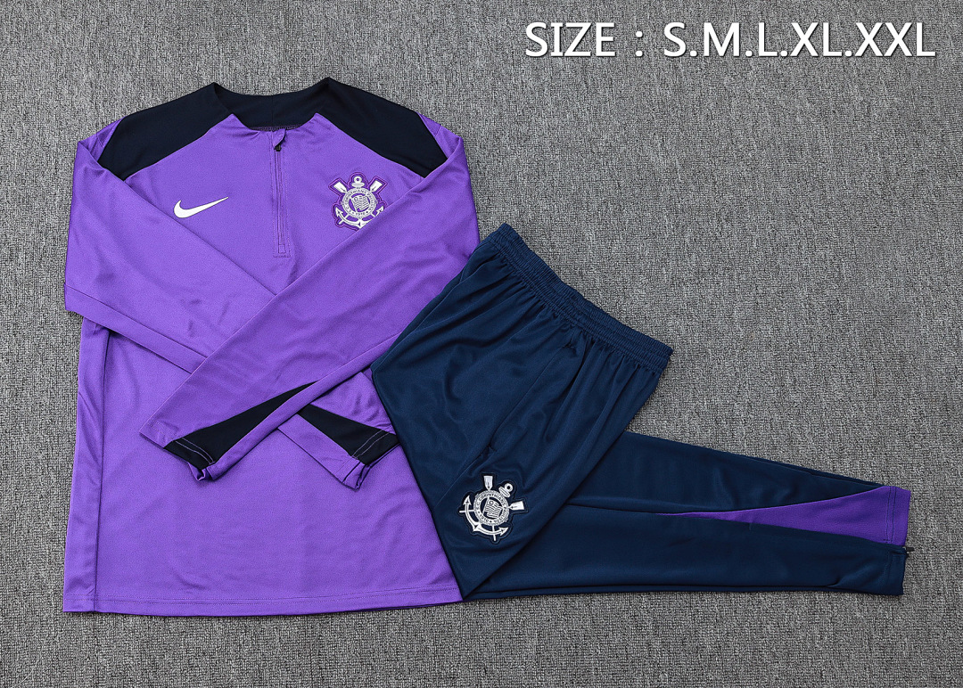 Fato de Treino Corinthians Manga Longa 2026/27 — Roxo 2