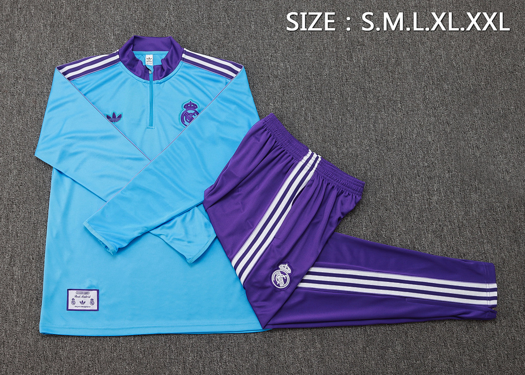Fato de Treino Real Madrid Manga Longa 2026/27 — Azul Claro 2