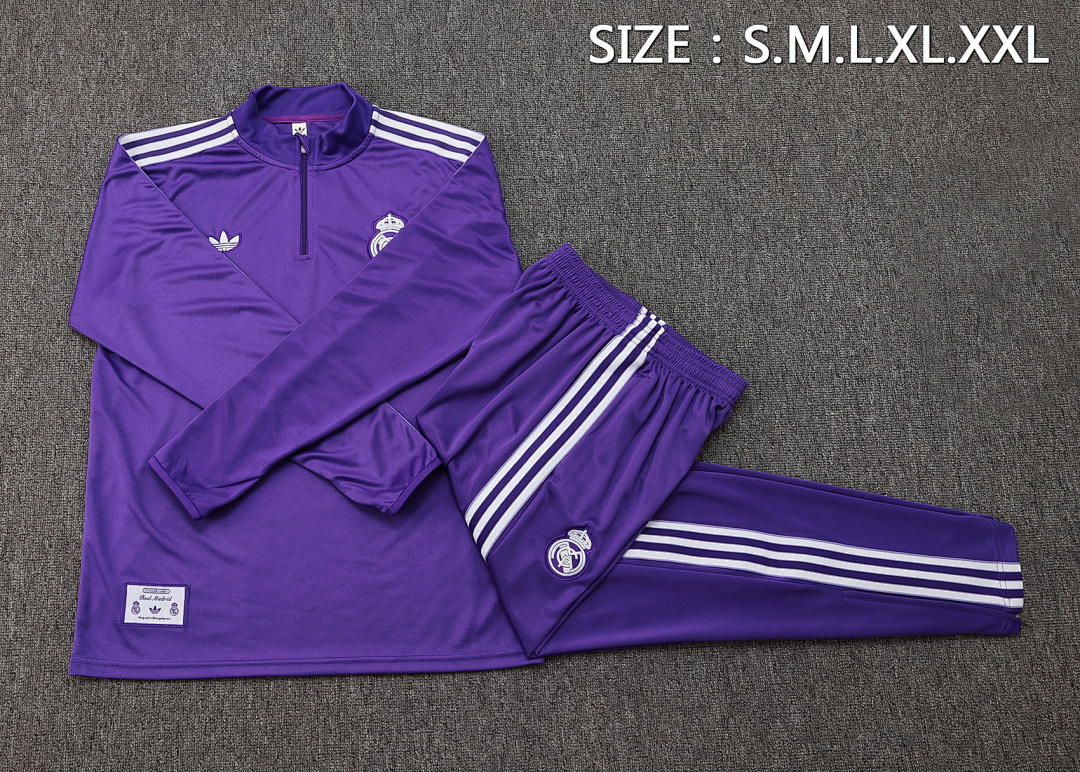 Fato de Treino Real Madrid Manga Longa 2026/27 — Roxo 2
