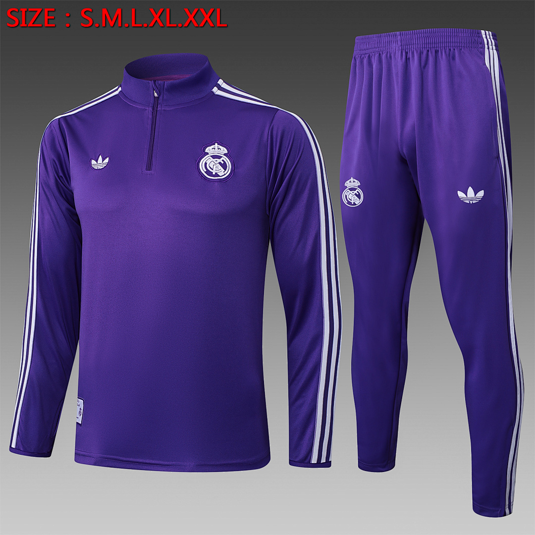 Fato de Treino Real Madrid Manga Longa 2026/27 — Roxo 1