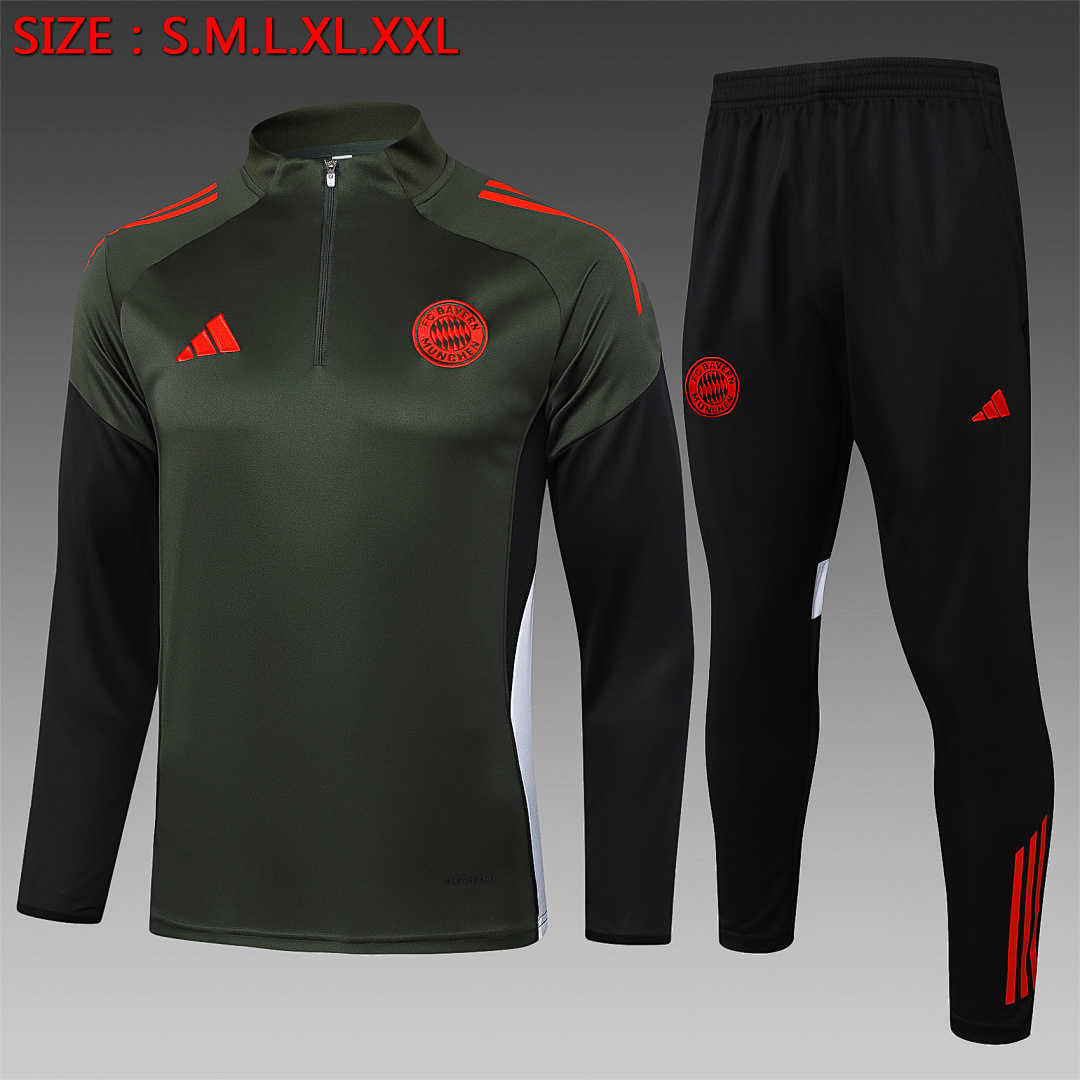 Fato de Treino Bayern Munich Manga Longa 2026/27 — Verde Escuro 1