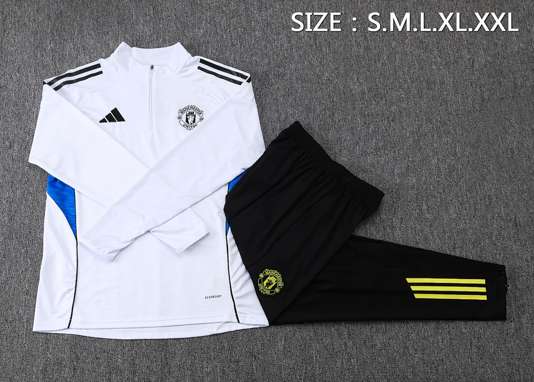 Fato de Treino Manchester United Manga Longa 2026/27 — Branco 2