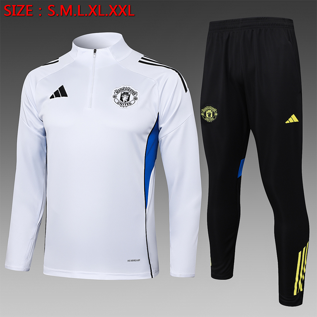 Fato de Treino Manchester United Manga Longa 2026/27 — Branco 1