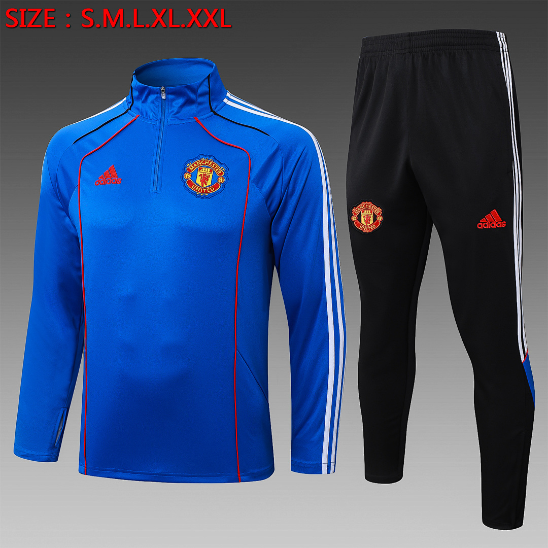 Fato de Treino Manchester United Manga Longa 2026/27 — Azul Colorido 1