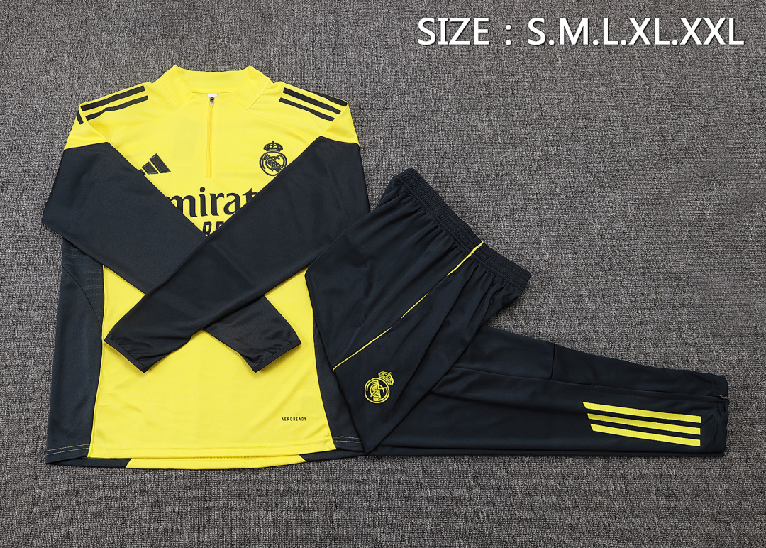 Fato de Treino Real Madrid Manga Longa 2026/27 — Amarelo 2