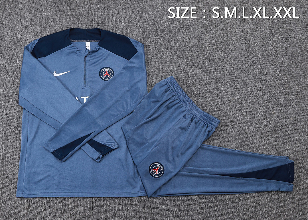 Fato de Treino PSG Manga Longa 2026/27 — Cinza 2