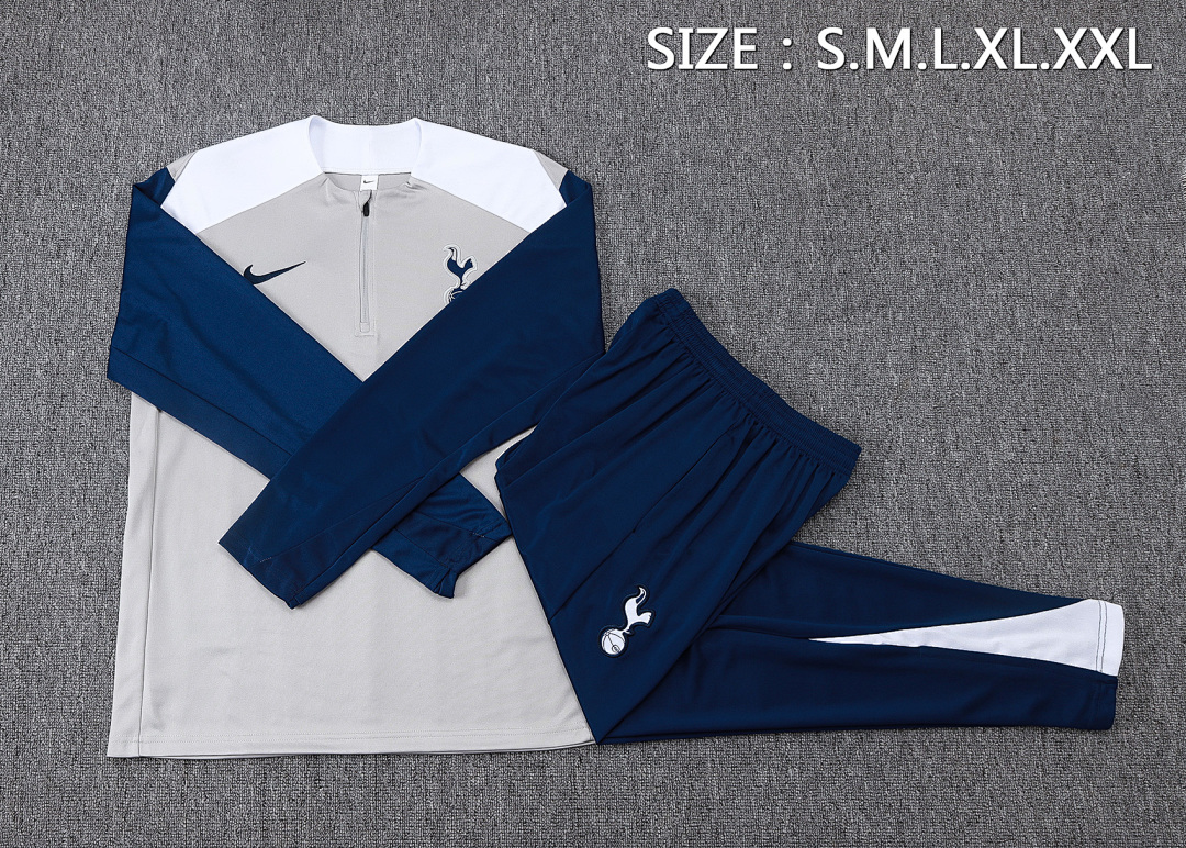 Fato de Treino Tottenham Manga Longa 2026/27 — Cinza Claro 2