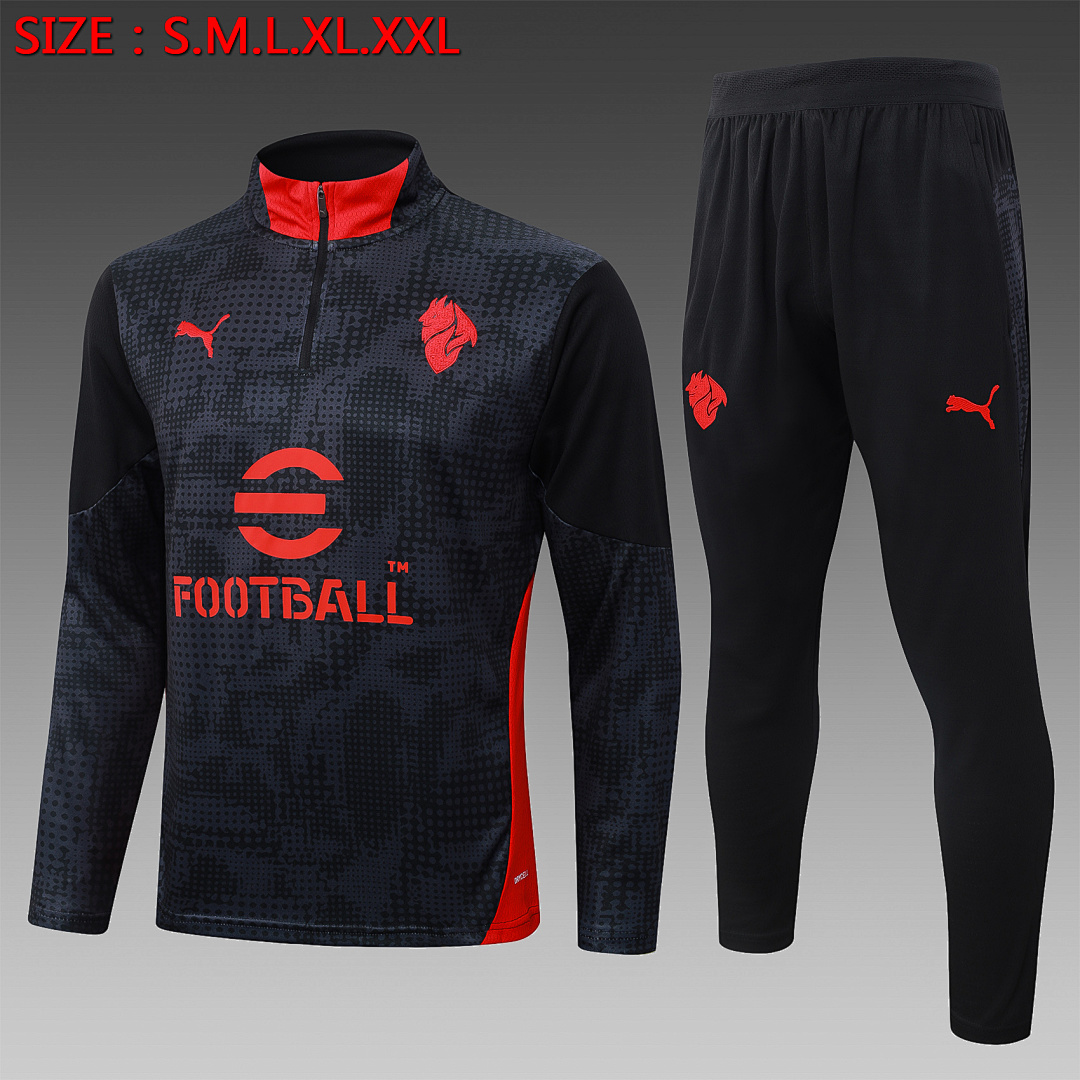 Fato de Treino AC Milan Manga Longa 2026/27 — Preto 1