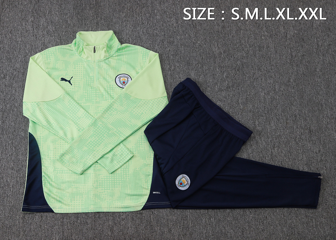 Fato de Treino Manchester City Manga Longa 2026/27 — Verde Claro 2