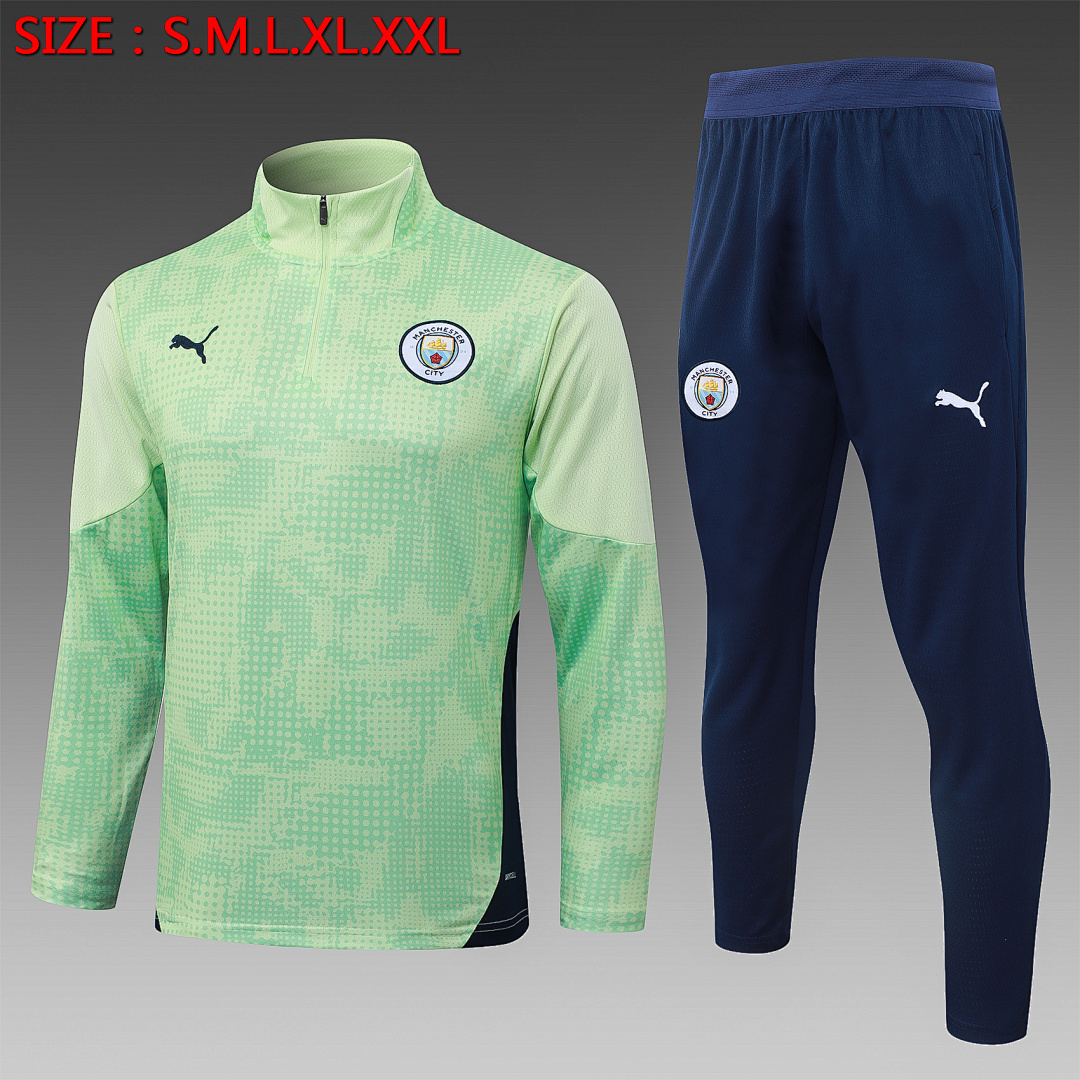 Fato de Treino Manchester City Manga Longa 2026/27 — Verde Claro 1