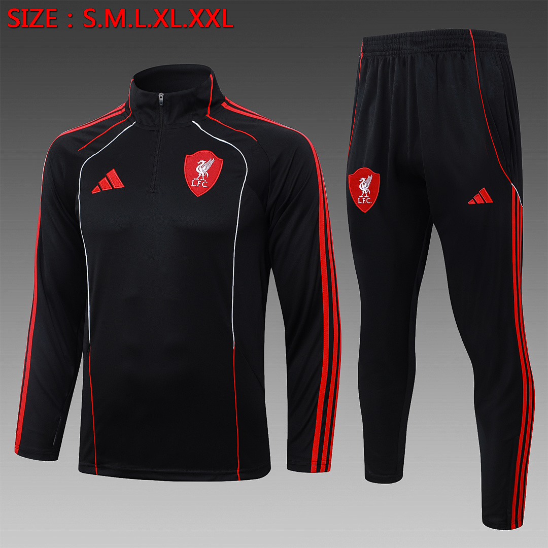 Fato de Treino Liverpool Manga Longa 2026/27 — Preto 1