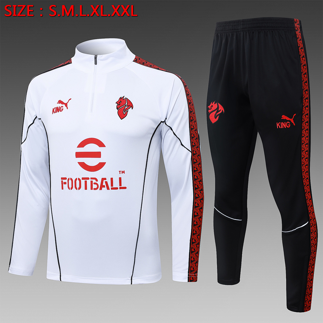 Fato de Treino AC Milan Manga Longa 2026/27 — Branco 1