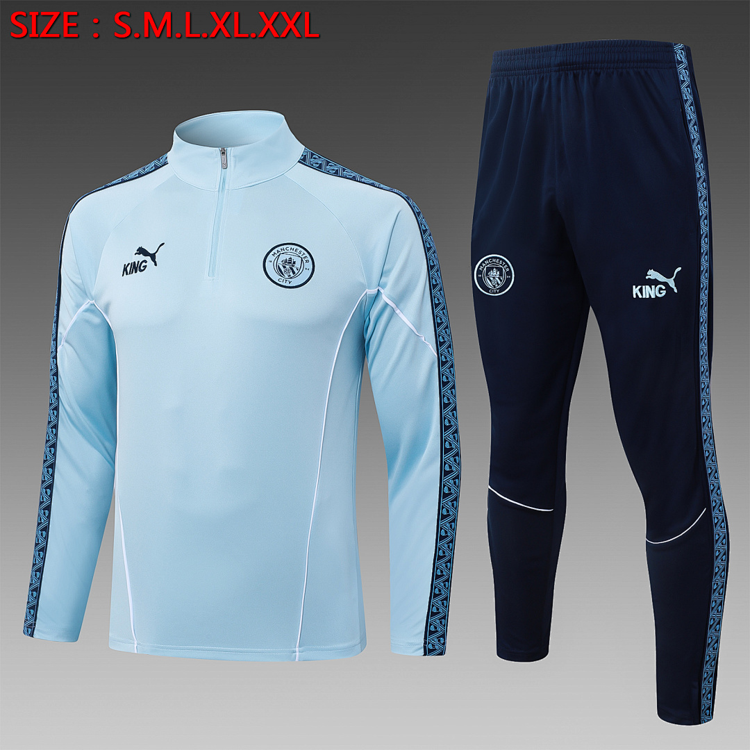 Fato de Treino Manchester City Manga Longa 2026/27 — Azul Claro 1