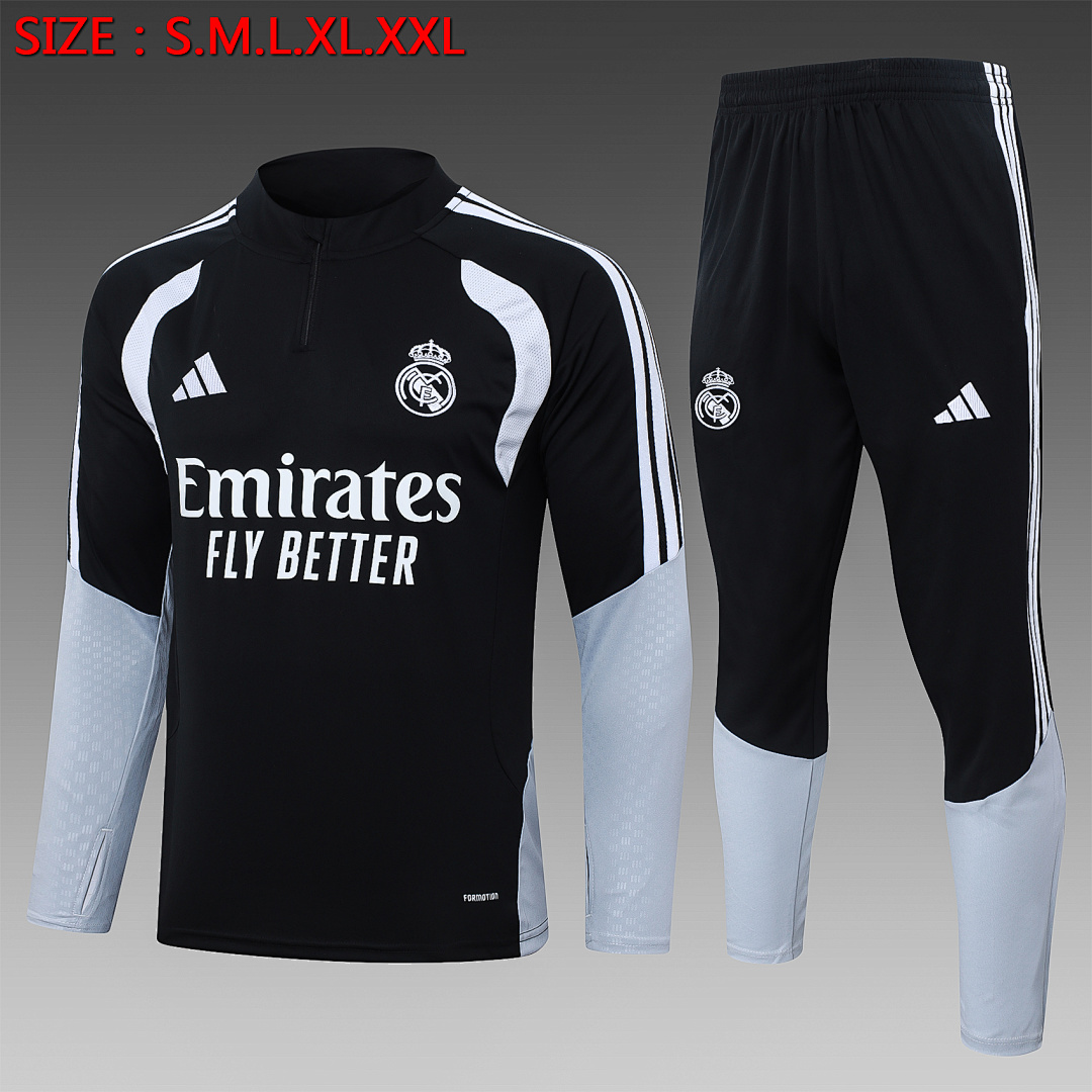 Fato de Treino Real Madrid Manga Longa 2026/27 — Preto 1
