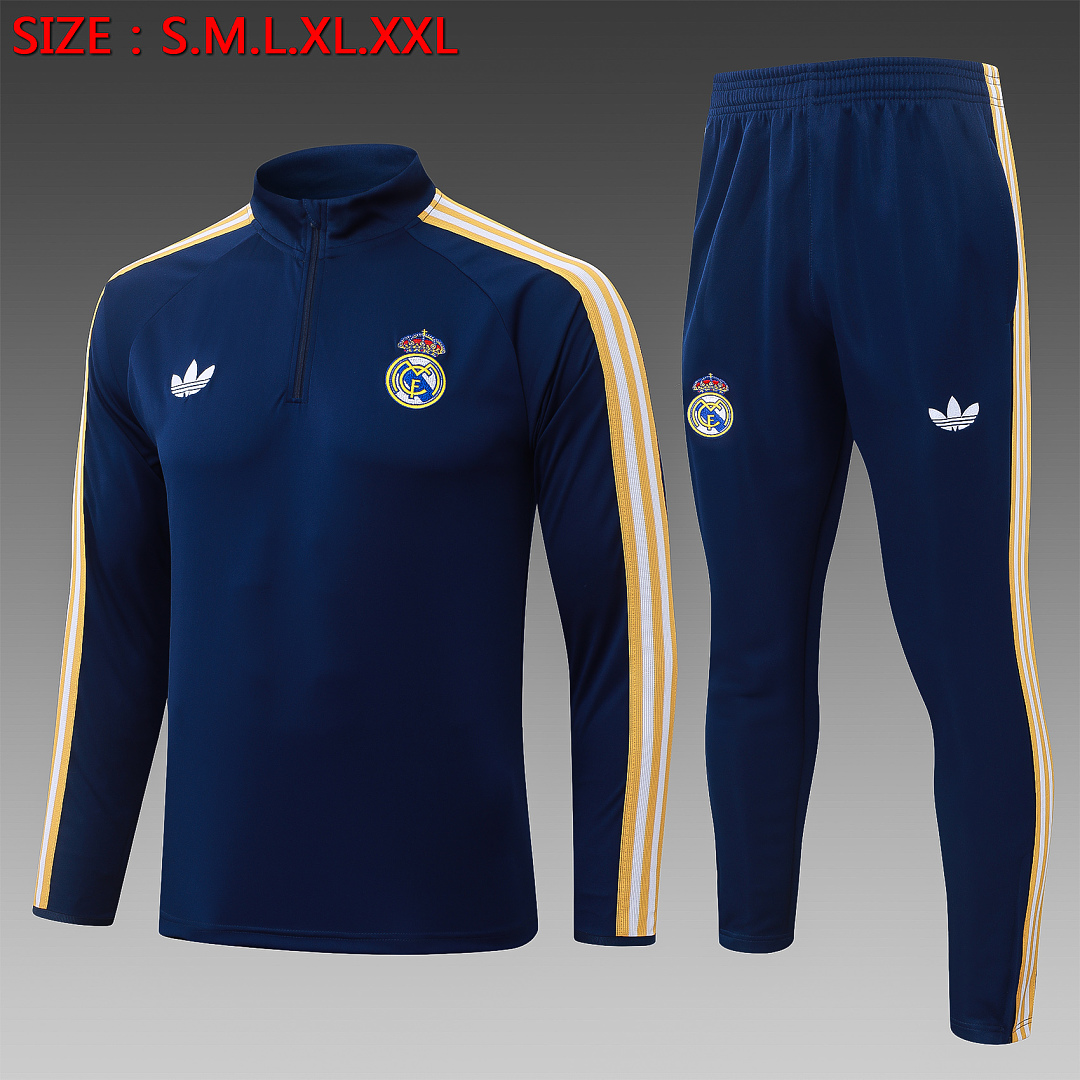 Fato de Treino Real Madrid Manga Longa 2026/27 — Azul Royal 1