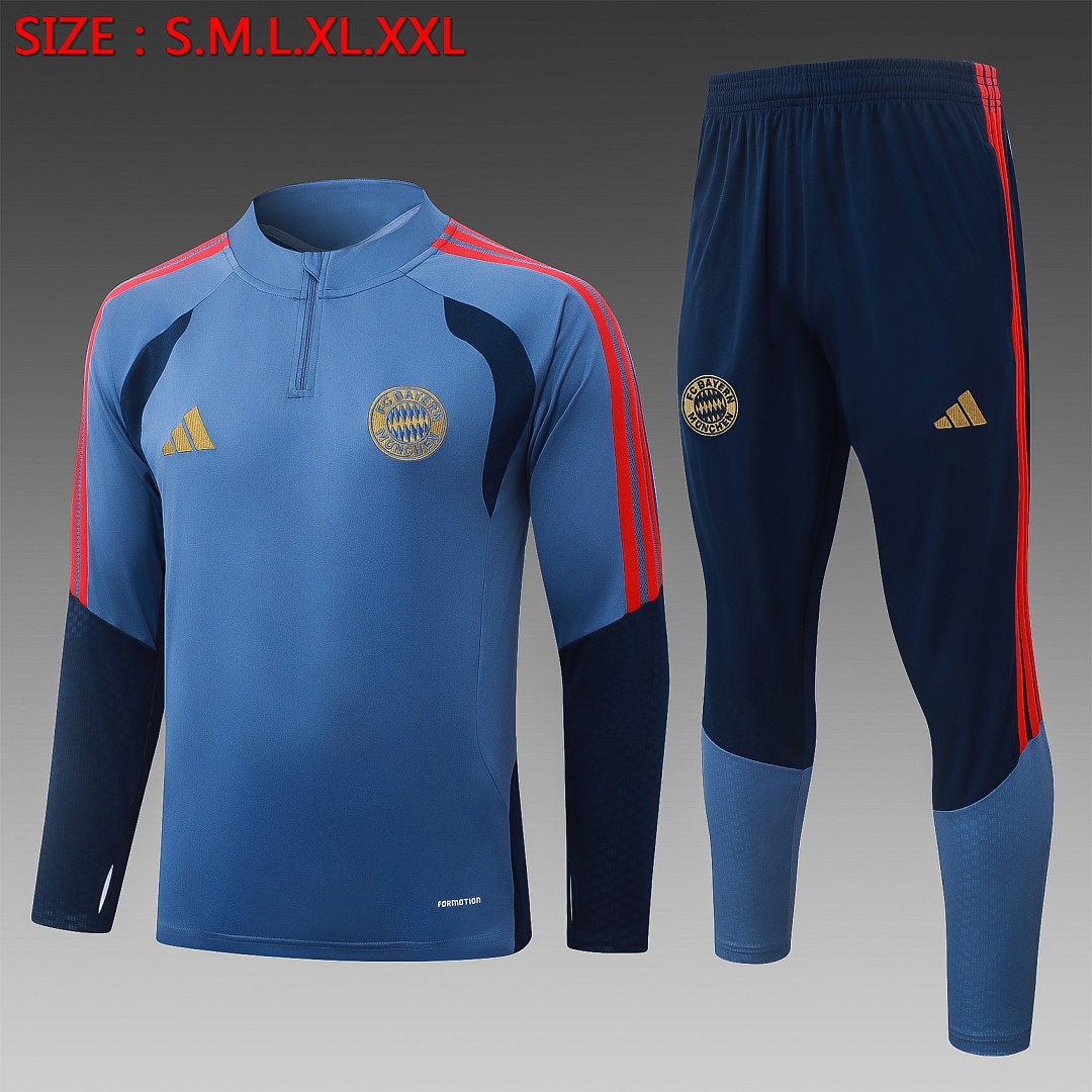 Fato de Treino Bayern Munich Manga Longa 2026/27 — Azul Médio 1